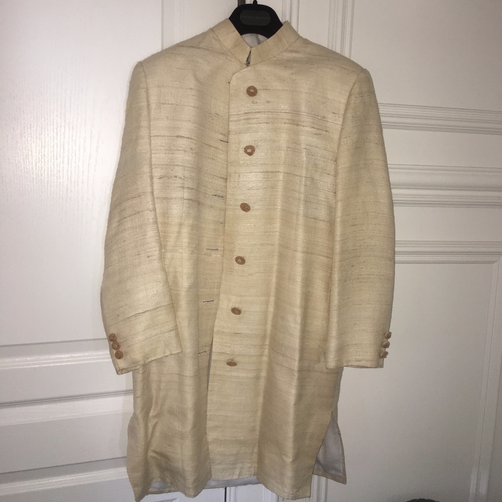 Custom Silk Blazer with beautiful paisley embroide